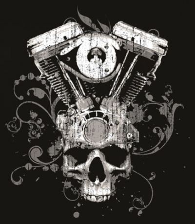 engine tattoo. TATTOO WEAR - Skull Engine