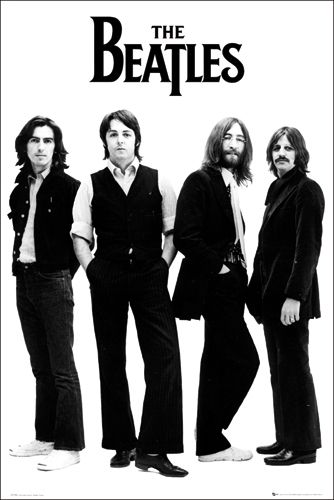 Poster THE BEATLES - White