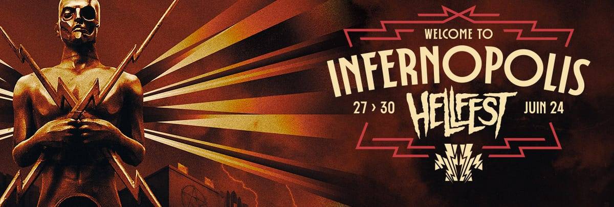 Merchandising des Gorupes du Hellfest 2024
