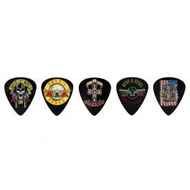 Lot de 5 Médiators GUNS N' ROSES - Bullet Logo