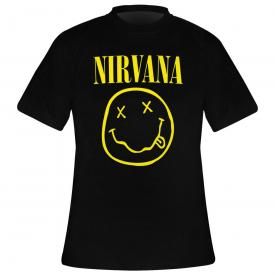 T-Shirt Homme NIRVANA - Smiley Backprint