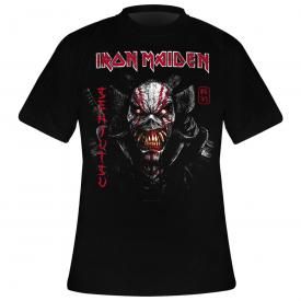 T-Shirt Homme IRON MAIDEN - Senjutsu Black Cover Vertical Logo
