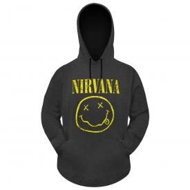 Sweat Homme NIRVANA - Smiley On Charcoal