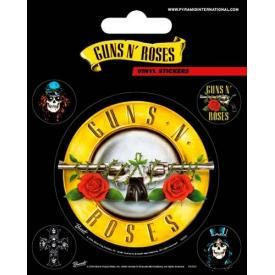 Pack de 5 Stickers GUNS N' ROSES - Bullet Logo