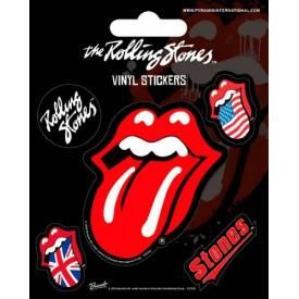 Pack de 5 Stickers THE ROLLING STONES - Logos